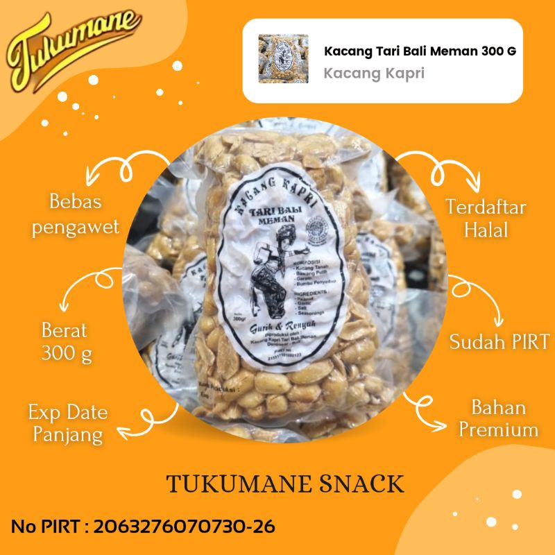 

Kacang Bali Meman Kacang Kapri Tari Bali Asli 300g