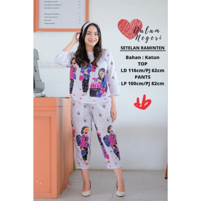 Raminten Setelan Mbok Jamu Setelan Batik Terbarj