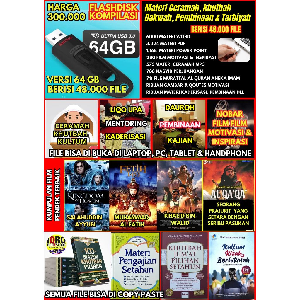 KOMPILASI  MATERI CERAMAH, KHUTBAH, DAKWAH, PEMBINAAN & TARBIYAH