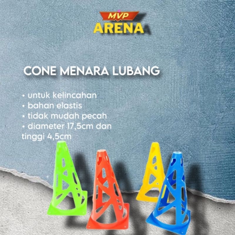 Cone model menara cone sepak bola cone kerucut alat kelincahan