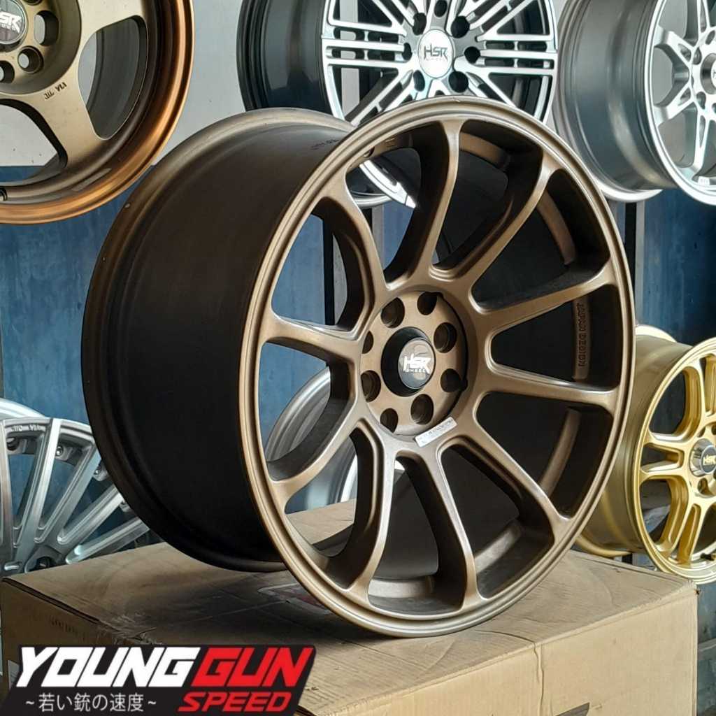 Velg Mobil HSR Ring 17 Agya Baleno Vios City Free Ongkir Pelek Racing R17 Bronze