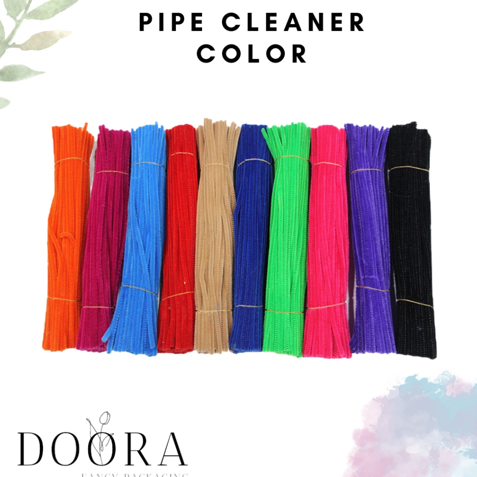 

Super deal Pipe Cleaner Kawat Bulu Polos Warna