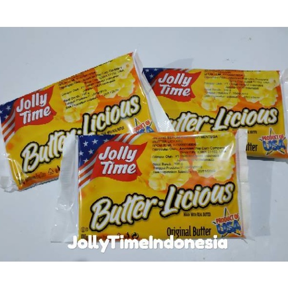 

ud Murah Jolly Time Popcorn Butter Licious Product Of USA M38