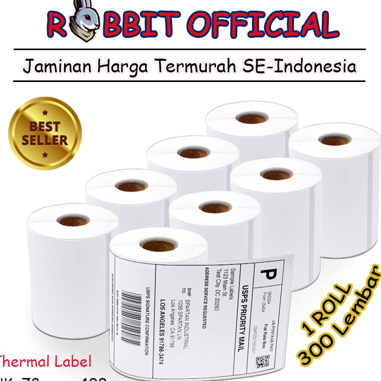 

Lariiss LABEL THERMAL 78 x 1 KERTAS STICKER BARCODE 78x1mm Isi 3 PCS