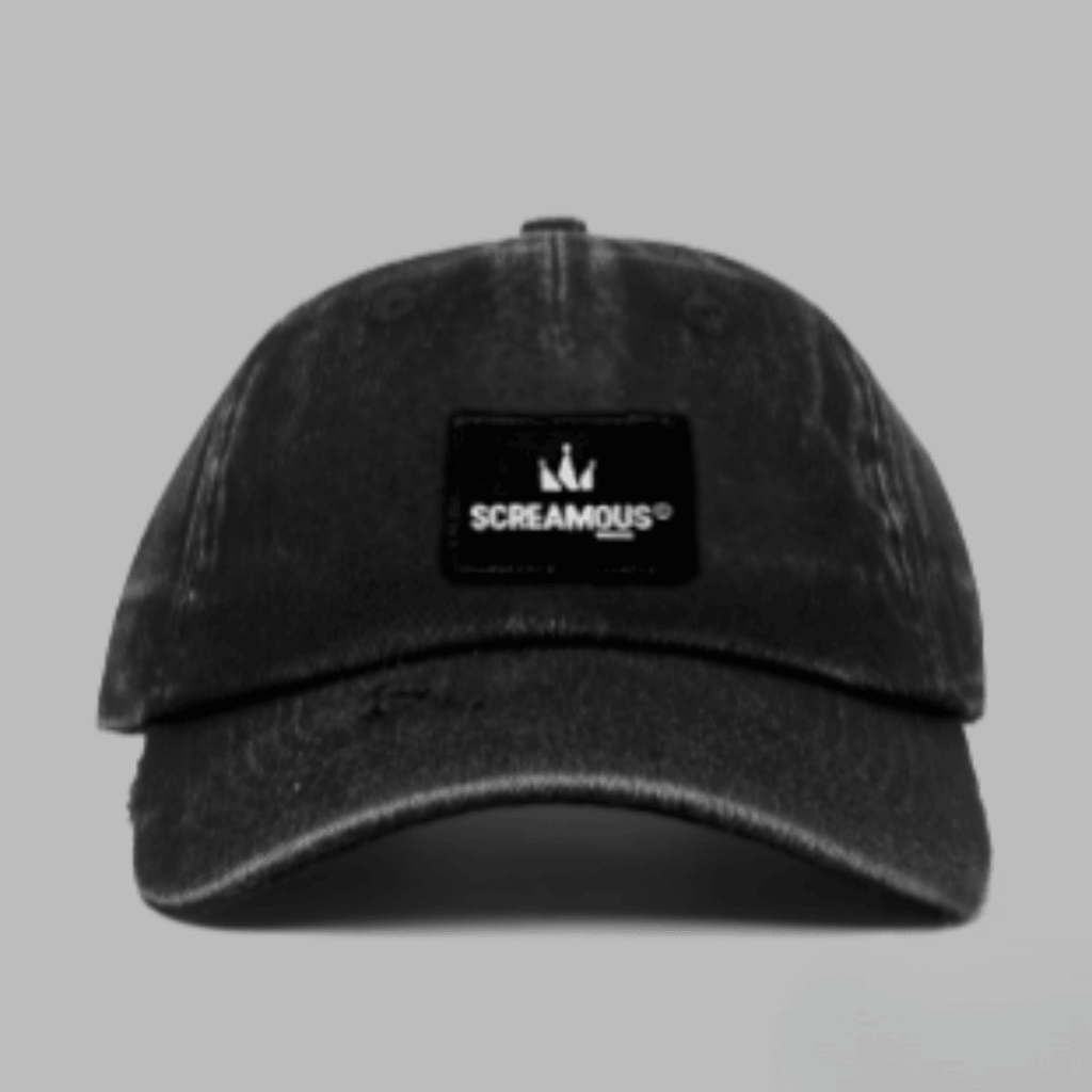 Topi Baseball Hitam Pria Wanita Distro Washing Cap Lebel Bordir Dickies Casual Hat Musim Panas Simpl