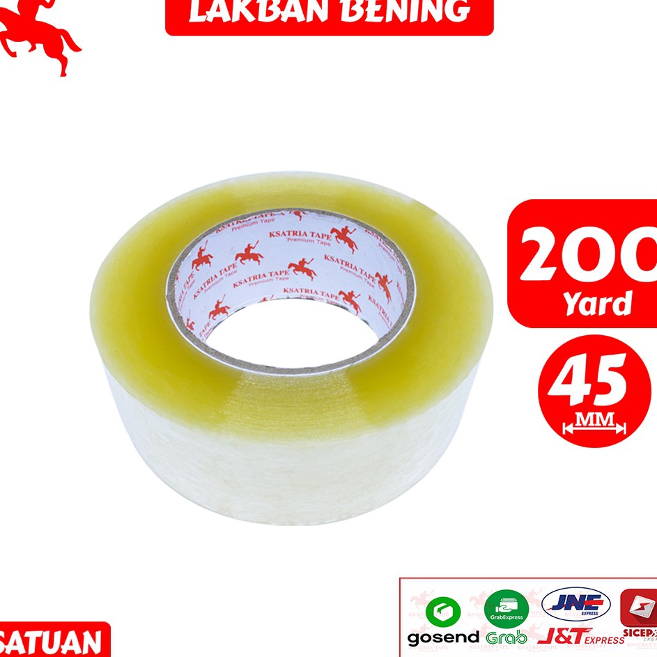 

zy Best Seller Lakban OPP Tape Lakban Bening KSATRIA Tape 2 Yard N81