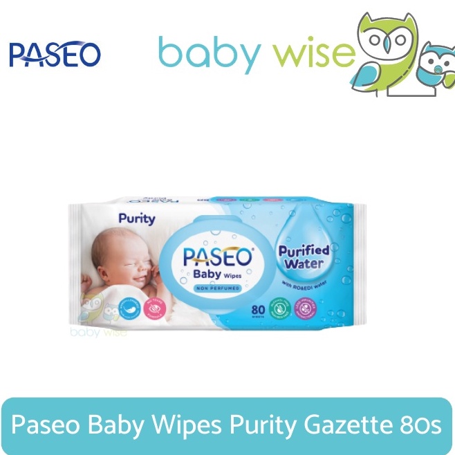 Super Promo Paseo Baby Wipes Purity Gazette 8s