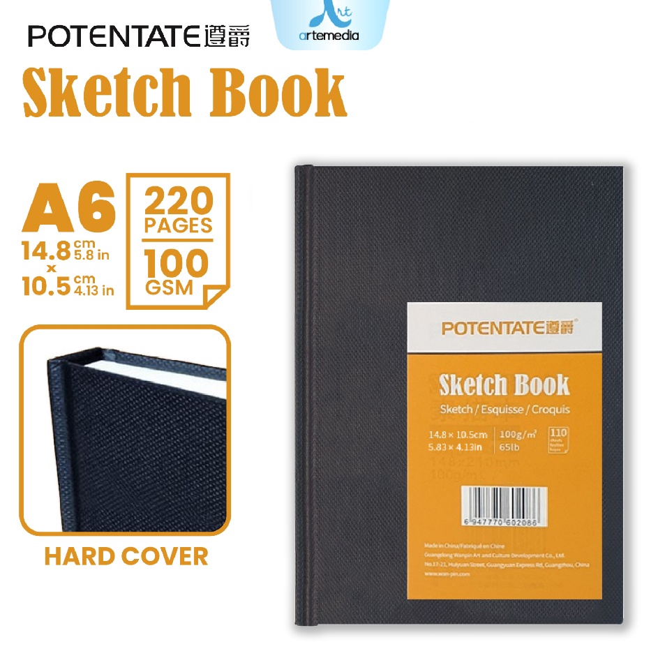 

Dijual Murah Potentate Hard Cover A6 Stitch Bound Sketchbook