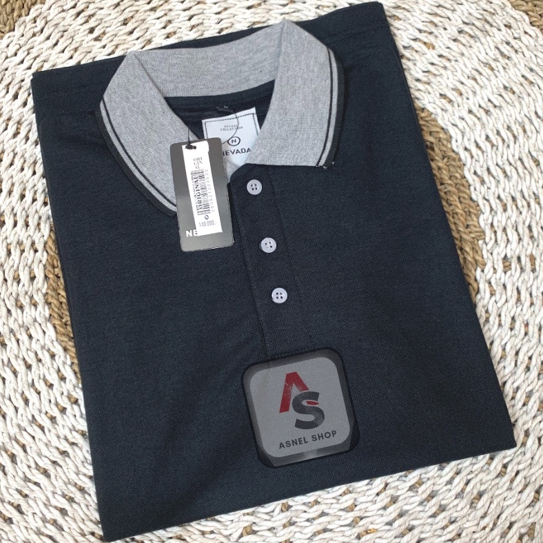 Penjualan TerbaikCOD POLO SHIRT NEVADA 16 WARNA POLOS PRIA DEWASA M L XL XXL BIGSIZE JUMBO KATUN LAK