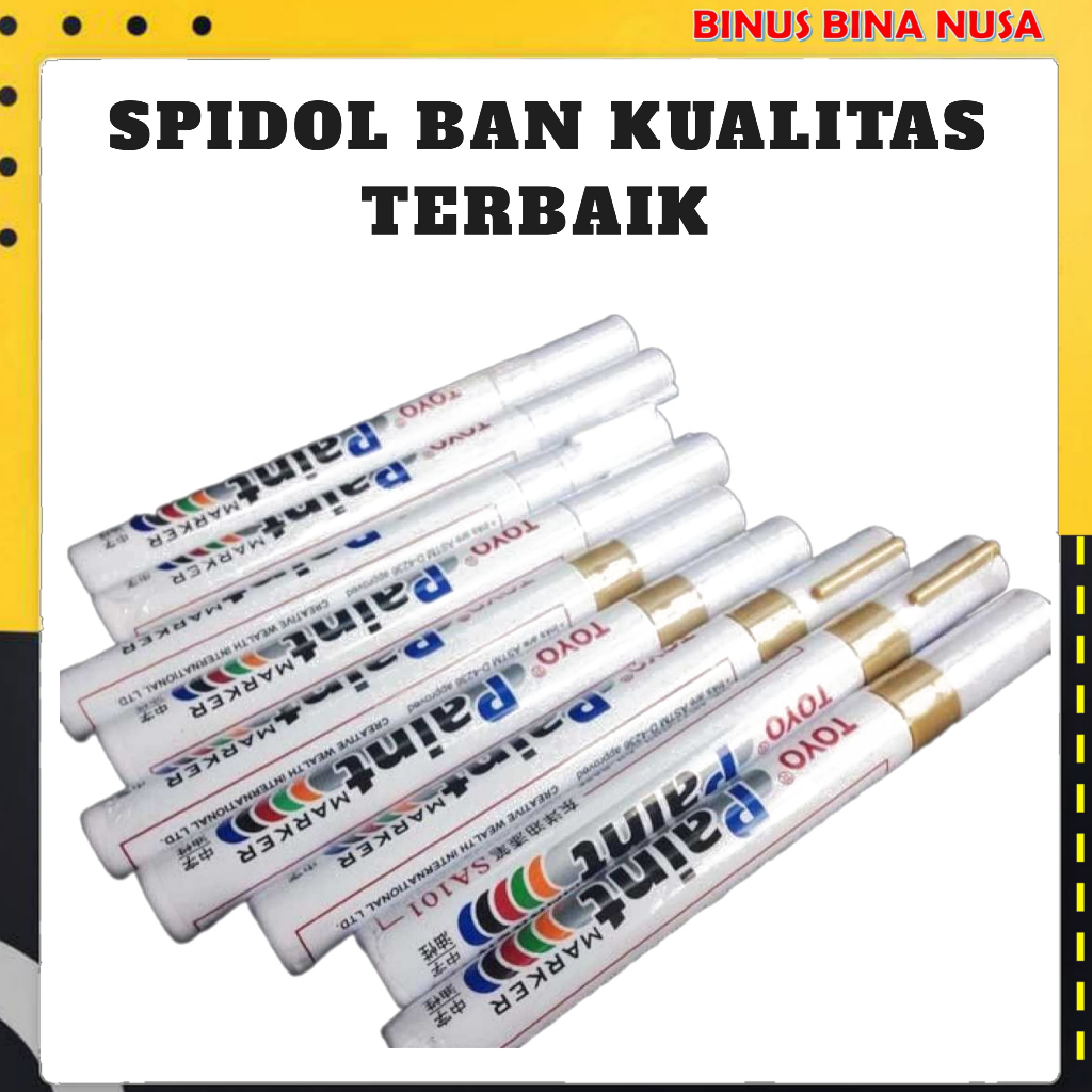 

Spidol Ban TOYO - Paint Marker Toyo Kualitas Terbaik