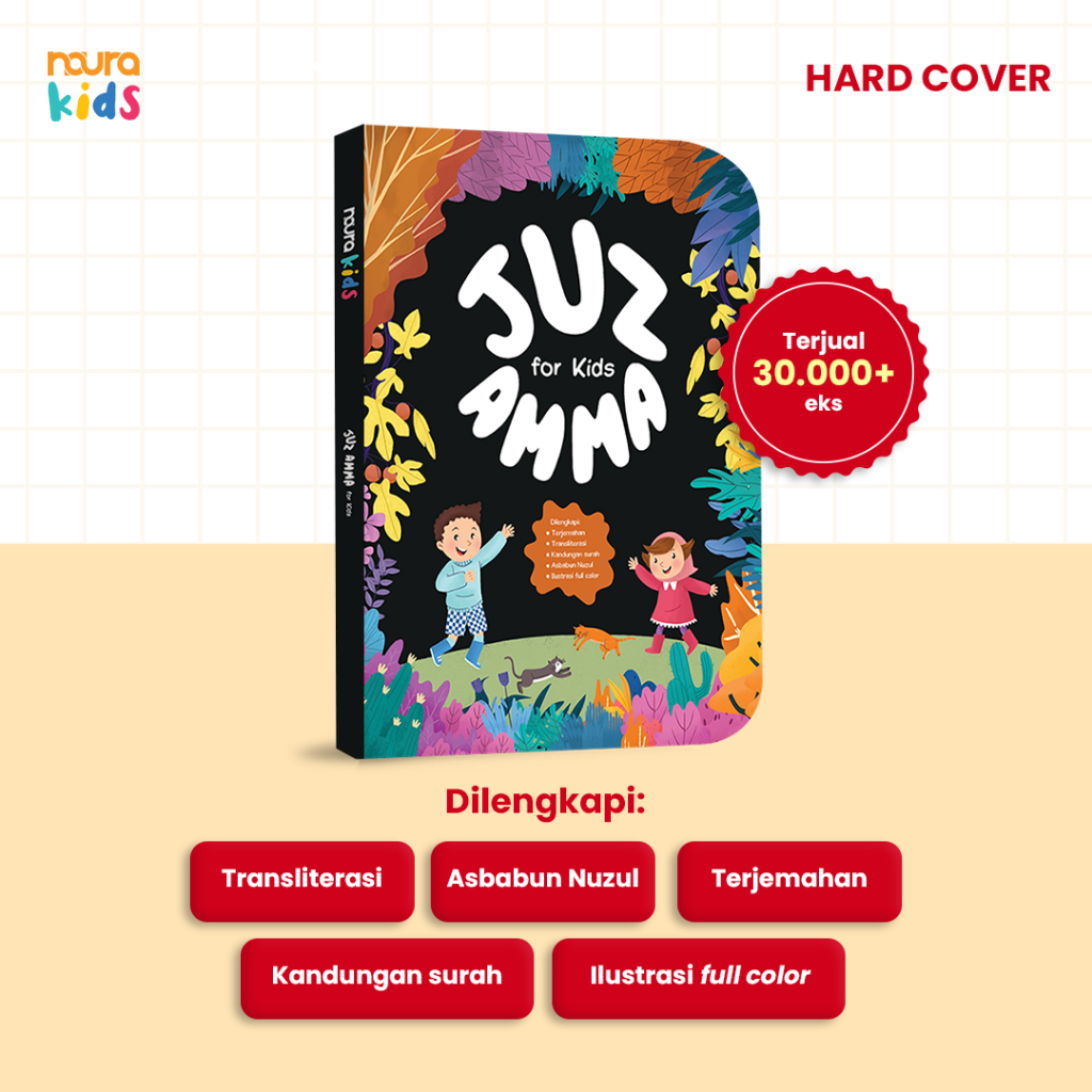 [Mizan] Juz Amma For Kids - Hardcover- Dilengkapi (Transliterasi, Kandungan Surah, Asbabun Nuzul)