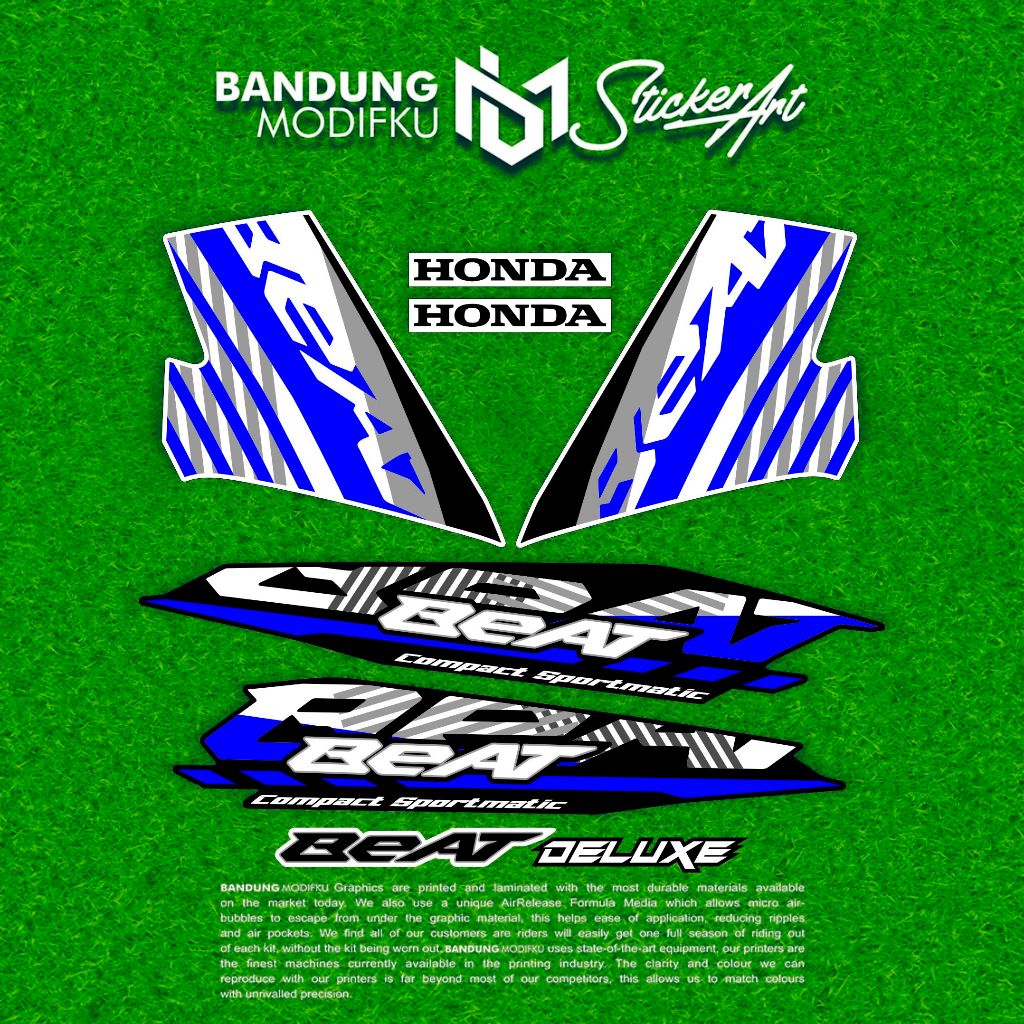 Stripping Honda Beat Deluxe 2021 / MOTIF 4 / BANDUNG MODIFKU / Stripping Beat  / BANDUNG MODIFKU