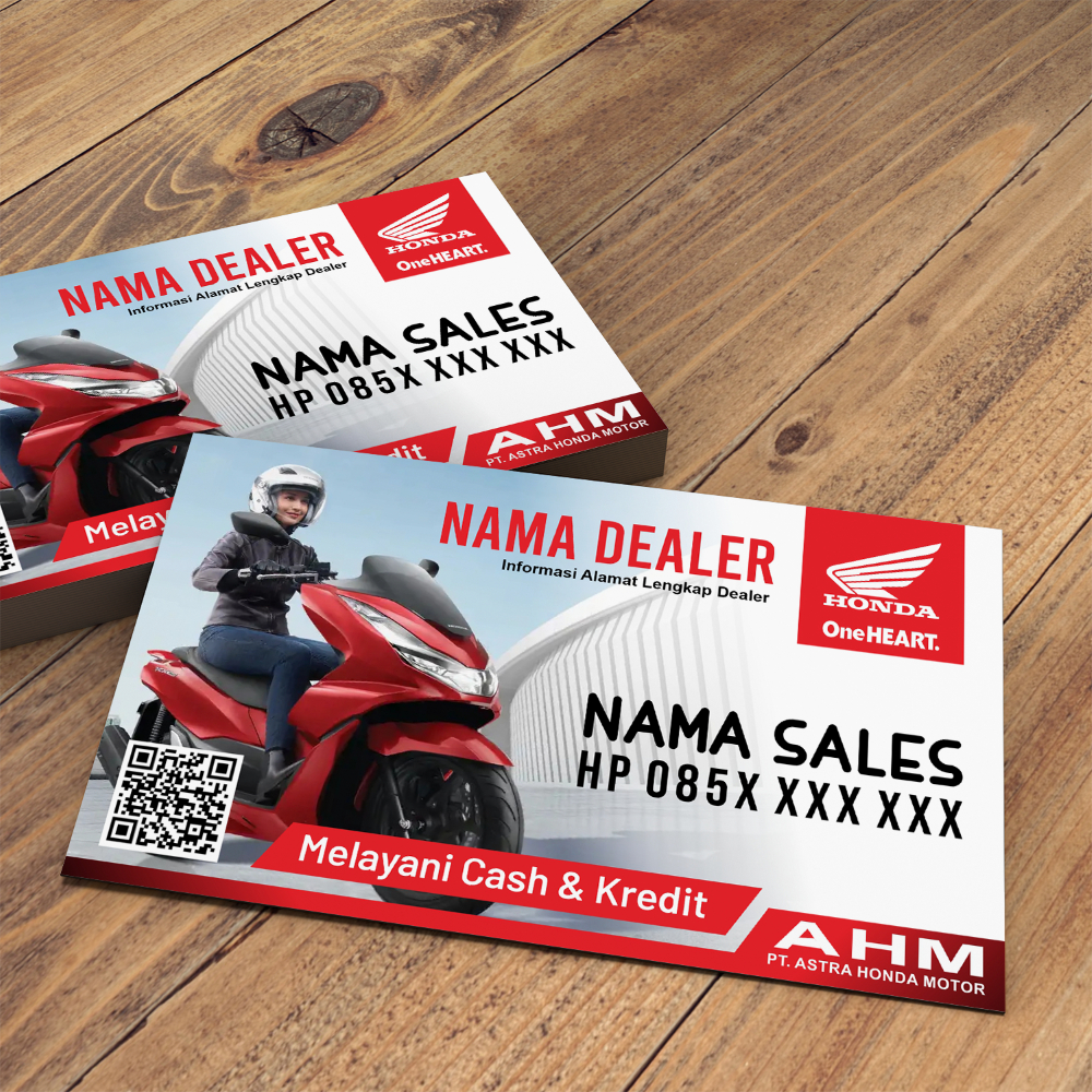 

Cetak Kartu Nama Sales Marketing Honda