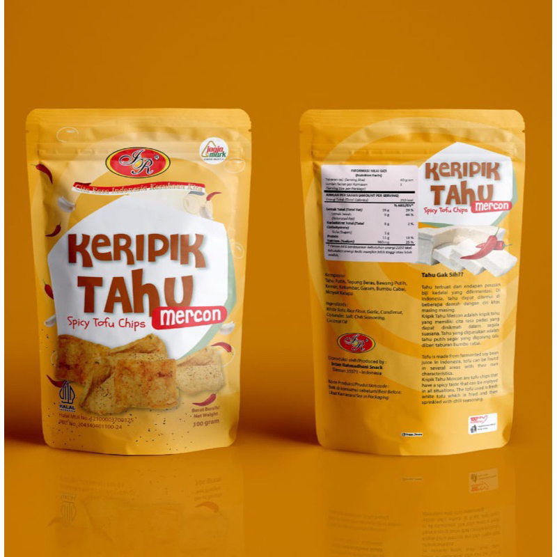 

Kripik Keripik Tahu Pedas Mercon 80 gram Intan Rahmadhani Snack IR Oleh Oleh Jogja