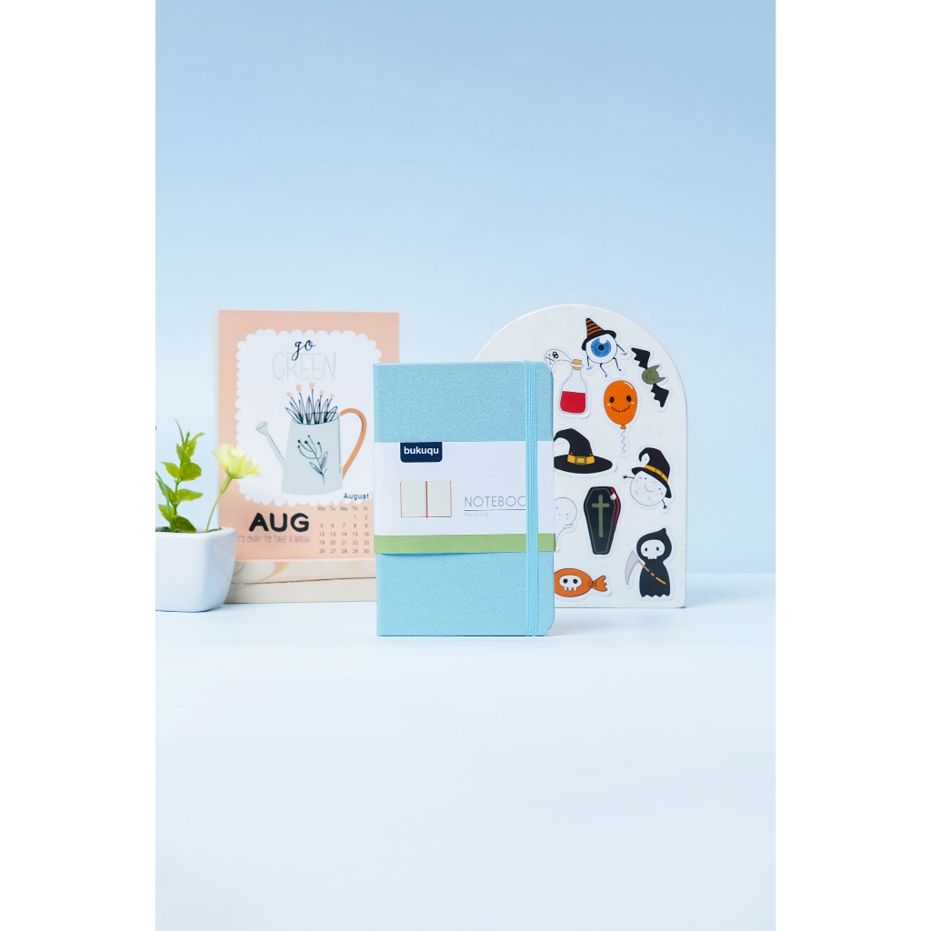 

Bukuqu Classic Notebook Uk A6 Light Blue, Plain