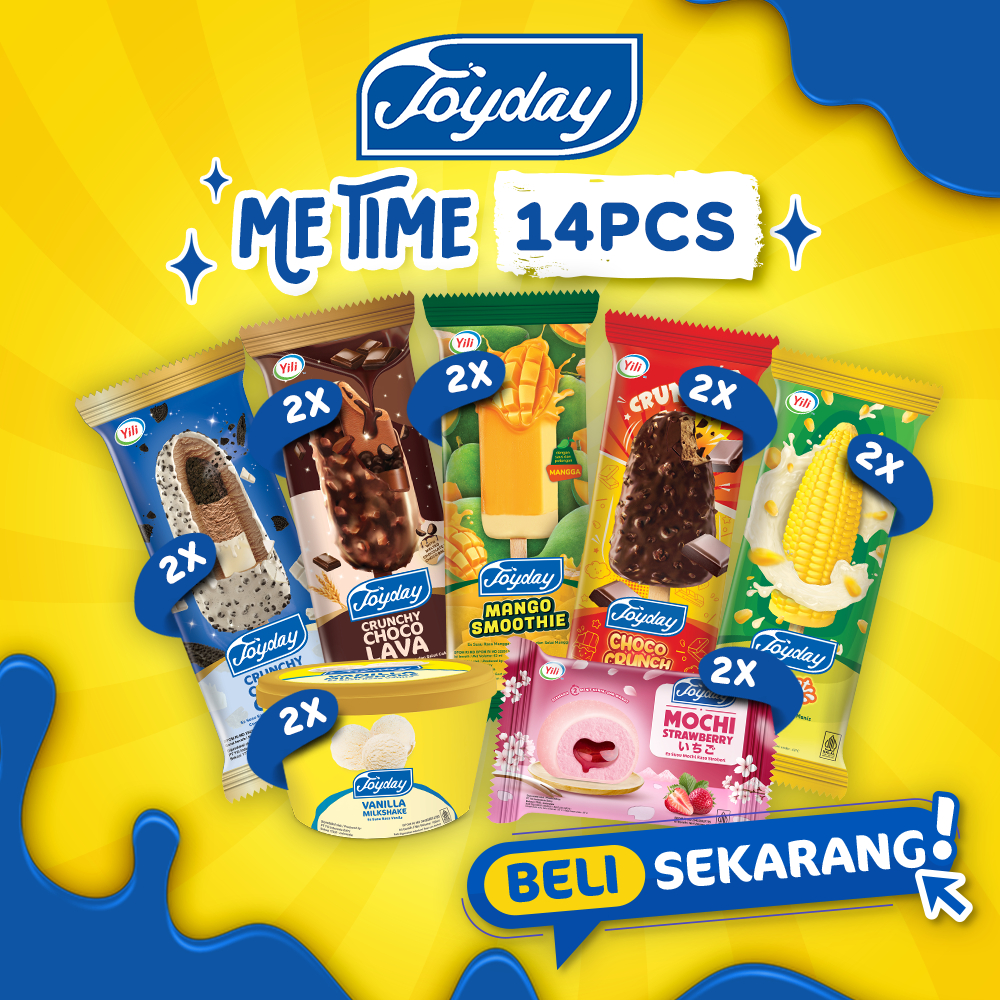 

Joyday Ice Cream Package Me Time - Isi 14pcs Eskrim Mix