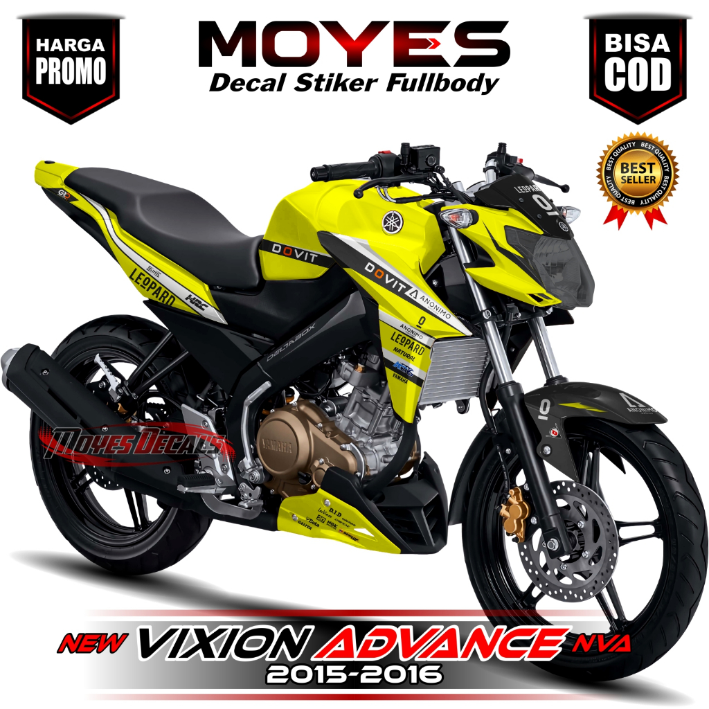 (COD) Decal Vixion New Full Body Decal Vixion NVL Full Body Stiker Vixion NVL Full Body 2012 2013 20