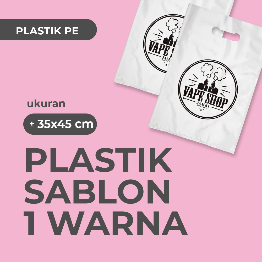 

Plastik Plong Sablon 35x45 - Tebal - Polyethylene (PE)