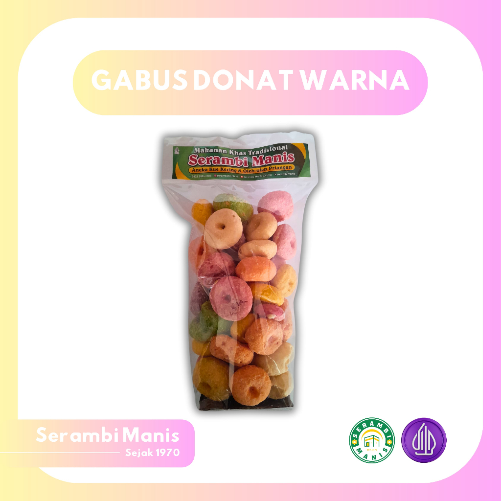 

Gabus Donat Warna 160 gr