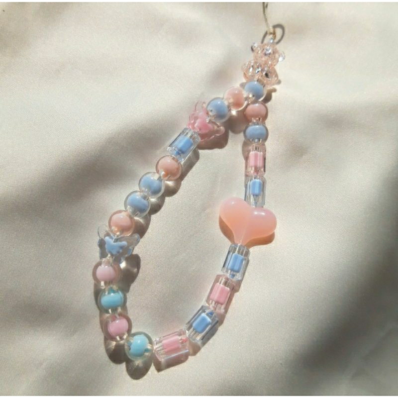 keyring HP Manik Lucu Aesthetic Pastel Cute by falea.beads