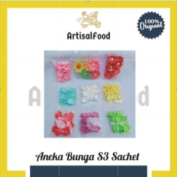 

HIASAN Kue Gumpaste BUNGA S3 SACHET isi 20pcs