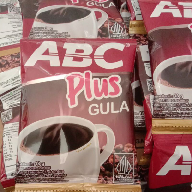 

Kopi ABC plus gula isi 1 Renceng (10 sachet)