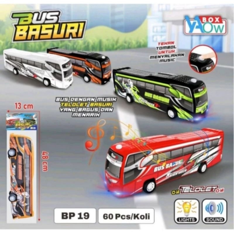 BUS BASURI TELOLET / BIS TELOLET BASURI ADA MUSIK DAN LAMPUNYA
