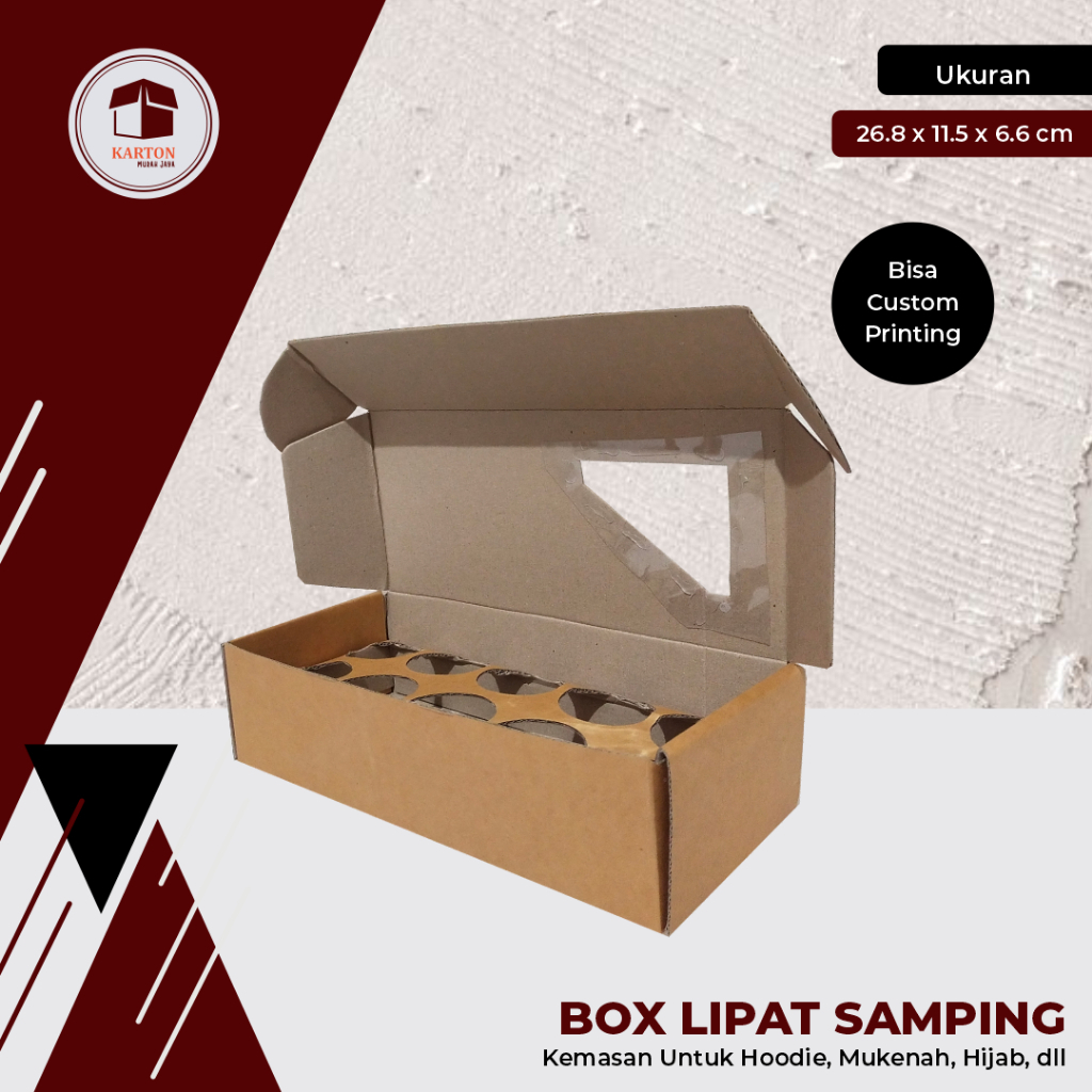 

BOX/KARDUS LIPAT SAMPING UK. 25 x 11 x 8 cm (Box Telur) -Karton/Boxtelur/Kardustelur/Packaging/Telur