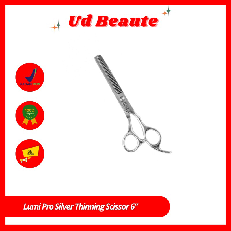 

Lumi Professional Pro Silver Thinning Scissor 6” Inch