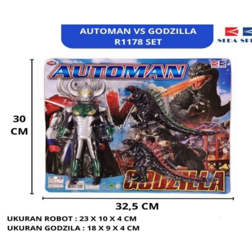 MAINAN ROBOT AUTOMAN VS GODZILLA R1178
