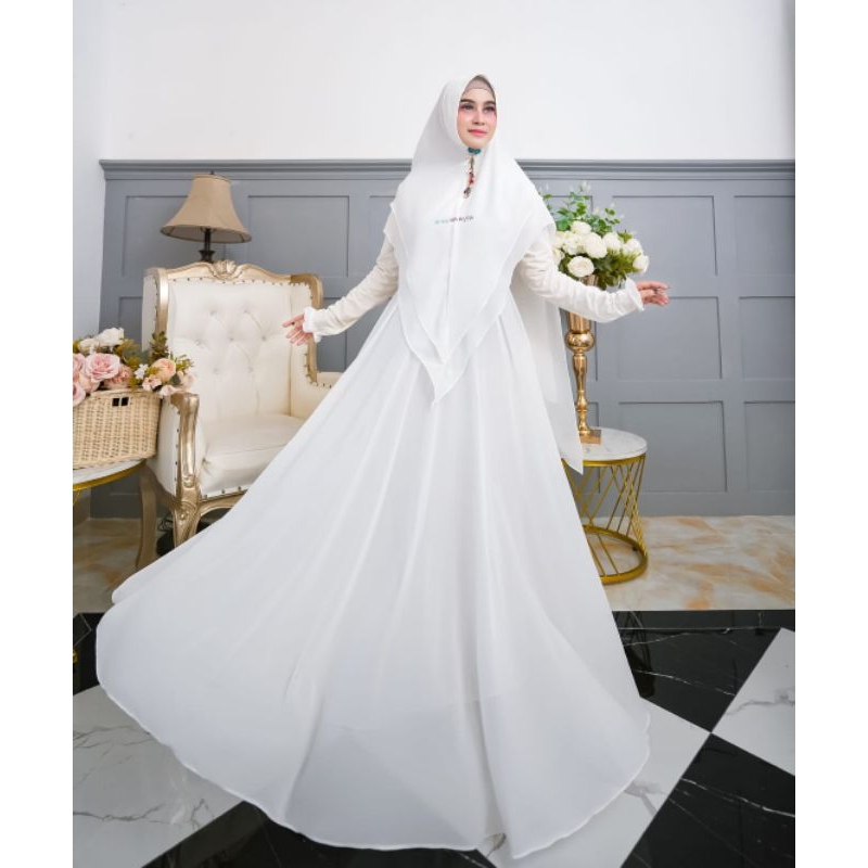 TERBARUALMIRA SYARI~GAMIS SET SYARI CERUTY MIX JERSEY ~GAMIS SYARI PREMIUM ~BY ARSYA KAYLA