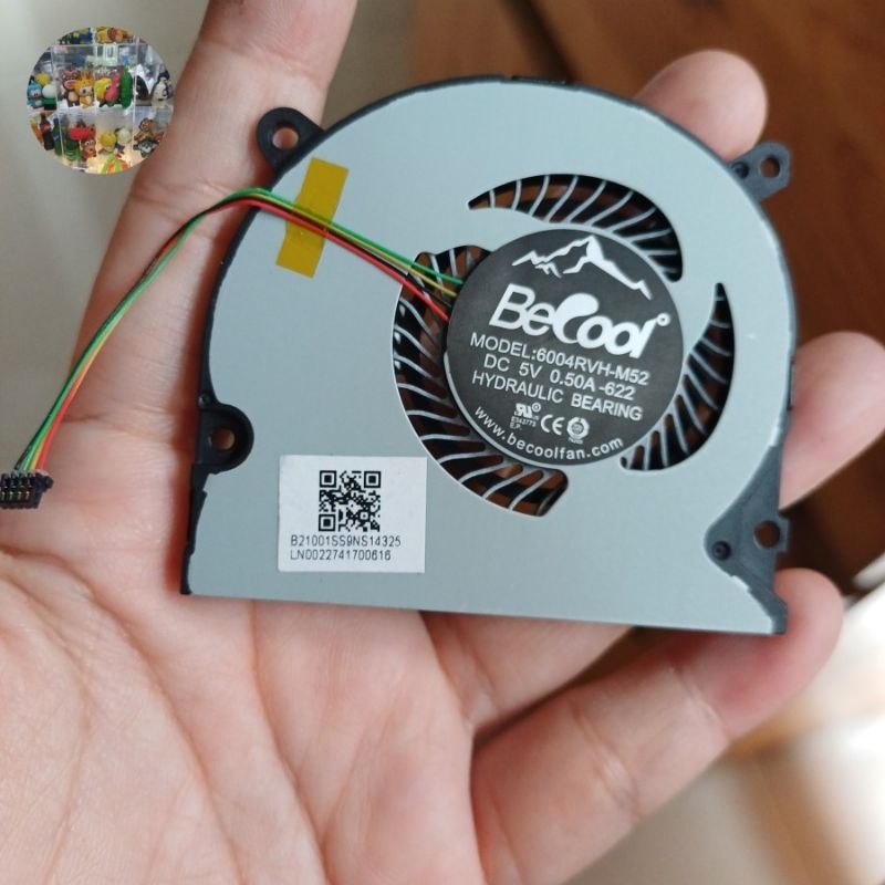 Fan Laptop Notebook Infinix X2 5v 0.50A BeCool model 6004RVH-M52