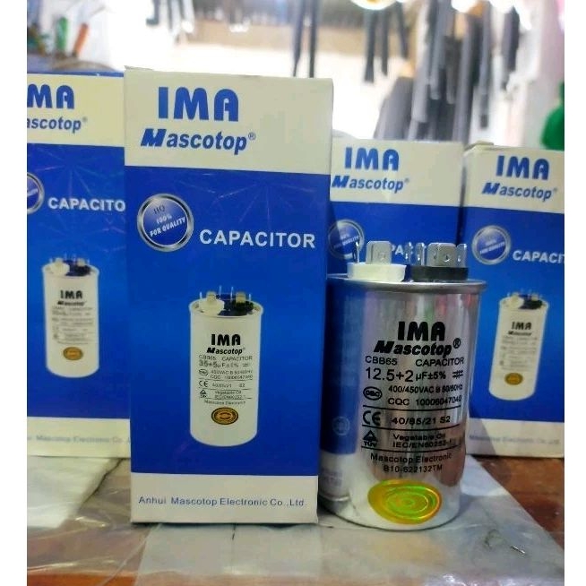 CAPASITOR AC DOUBLE 12.5+2 UF"IMA MASCOTOP"/kapasitor ac