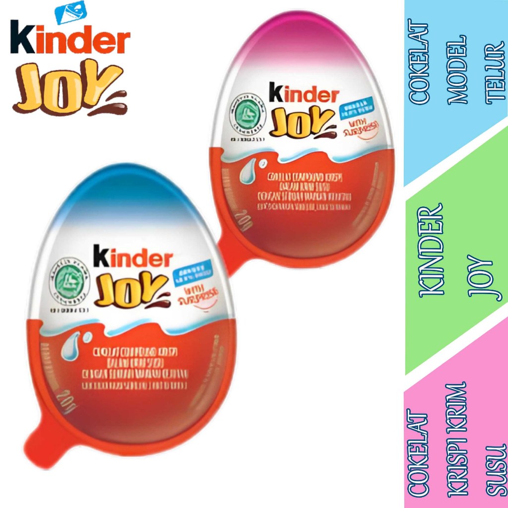 

Cokelat Surprise Mainan - Kinder Joy - Chocolate Crispy Krim Susu - 20gr