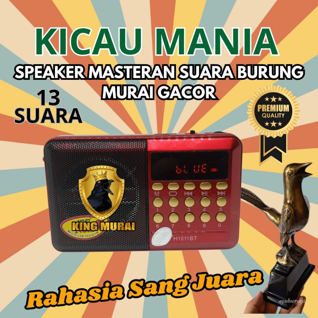 Speaker Masteran burung mp3 Suara Murai Gacor Murai Batu dll