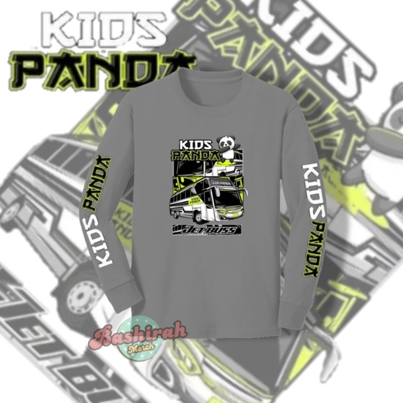 Kaos lengan panjang anak BUS KIDS PANDA / Kaos lengan panjang anak KIDS PANDA