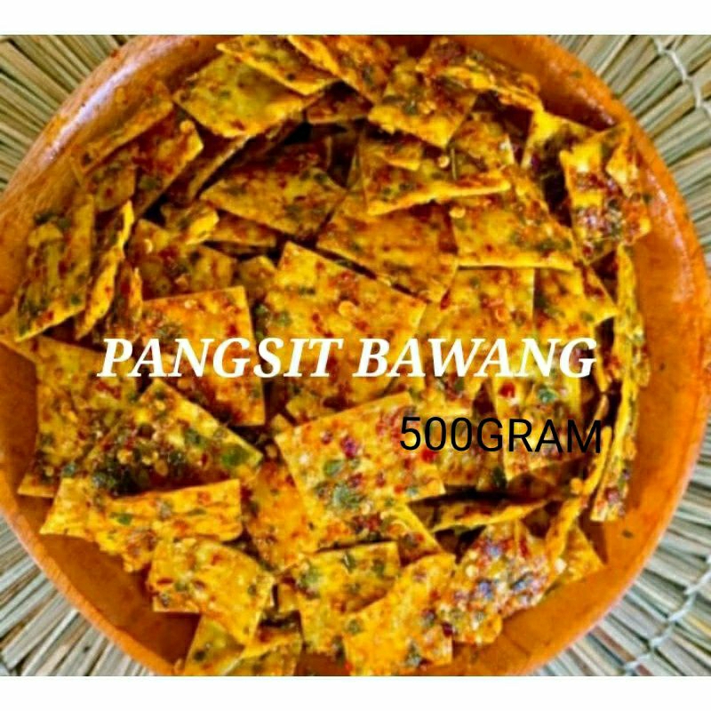 

Keripik Pangsit Bawang Pedas Gurih Renyah isi 500gr
