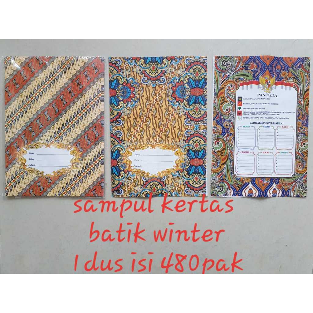 

Sampul Kertas Buku Tulis Kuarto Art Paper Batik / Fancy Kwarto Anak / Quarto Sidu 38 58 TK SD SMP