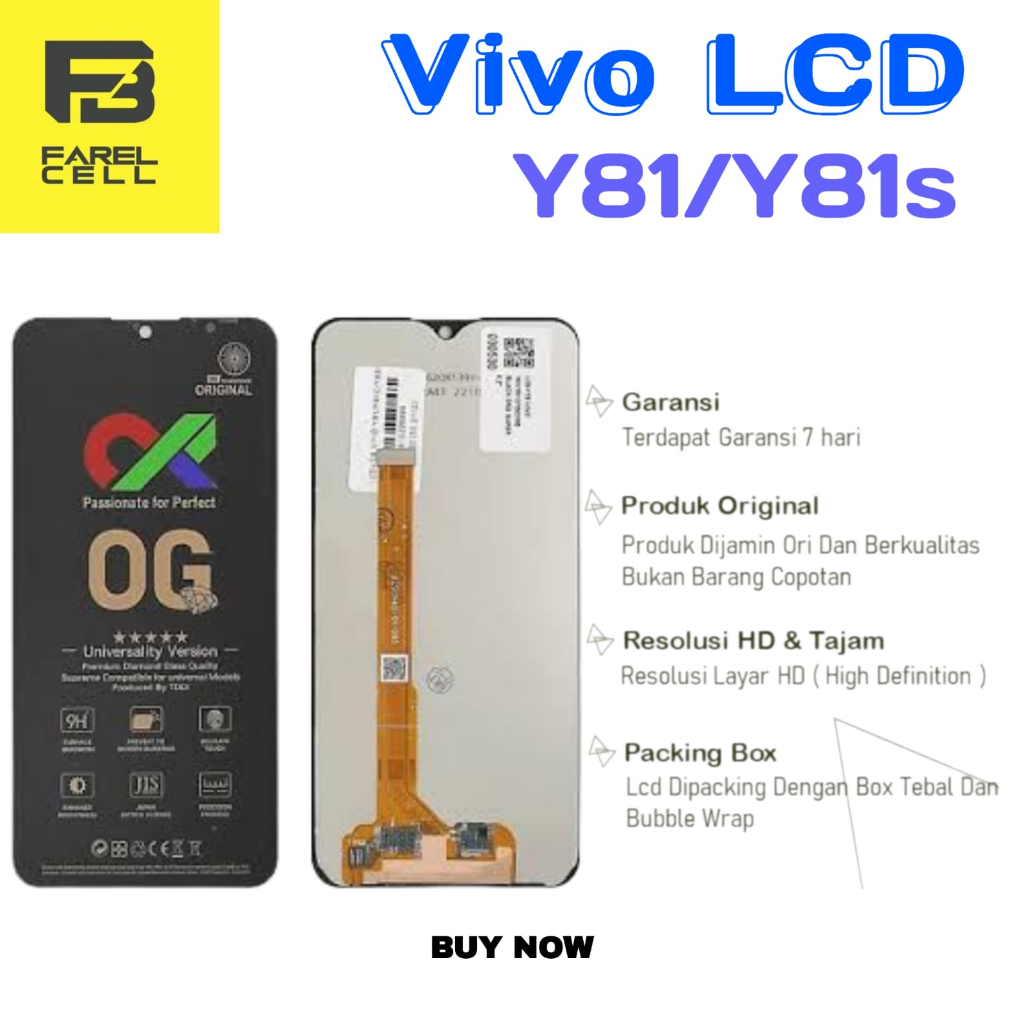 LCD VIVO Y81/Y81i/Y83/VIVO 1802/1803/1808/1812 FULLSET TOUCHSCREEN