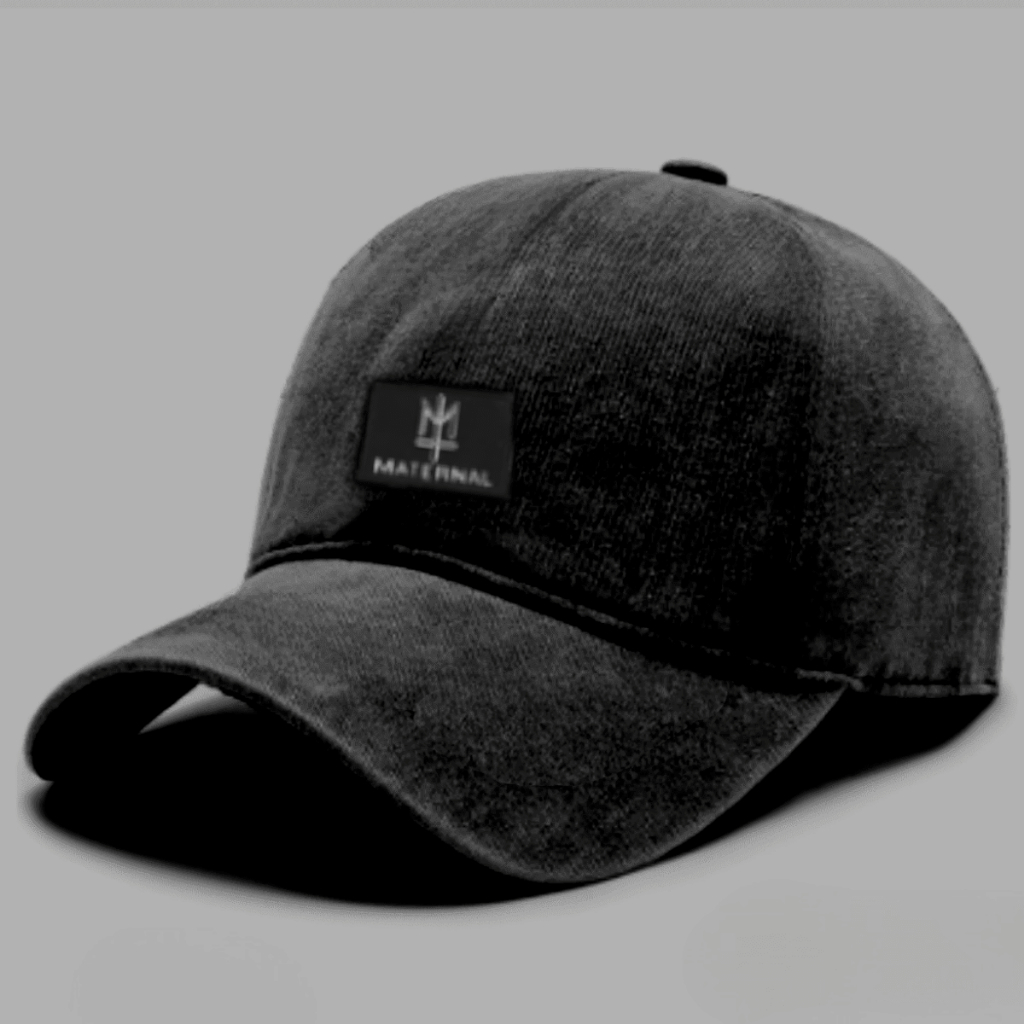 Topi Baseball Hitam Pria Wanita Distro Washing Cap Lebel Bordir Dickies Casual Hat Musim Panas Simpl