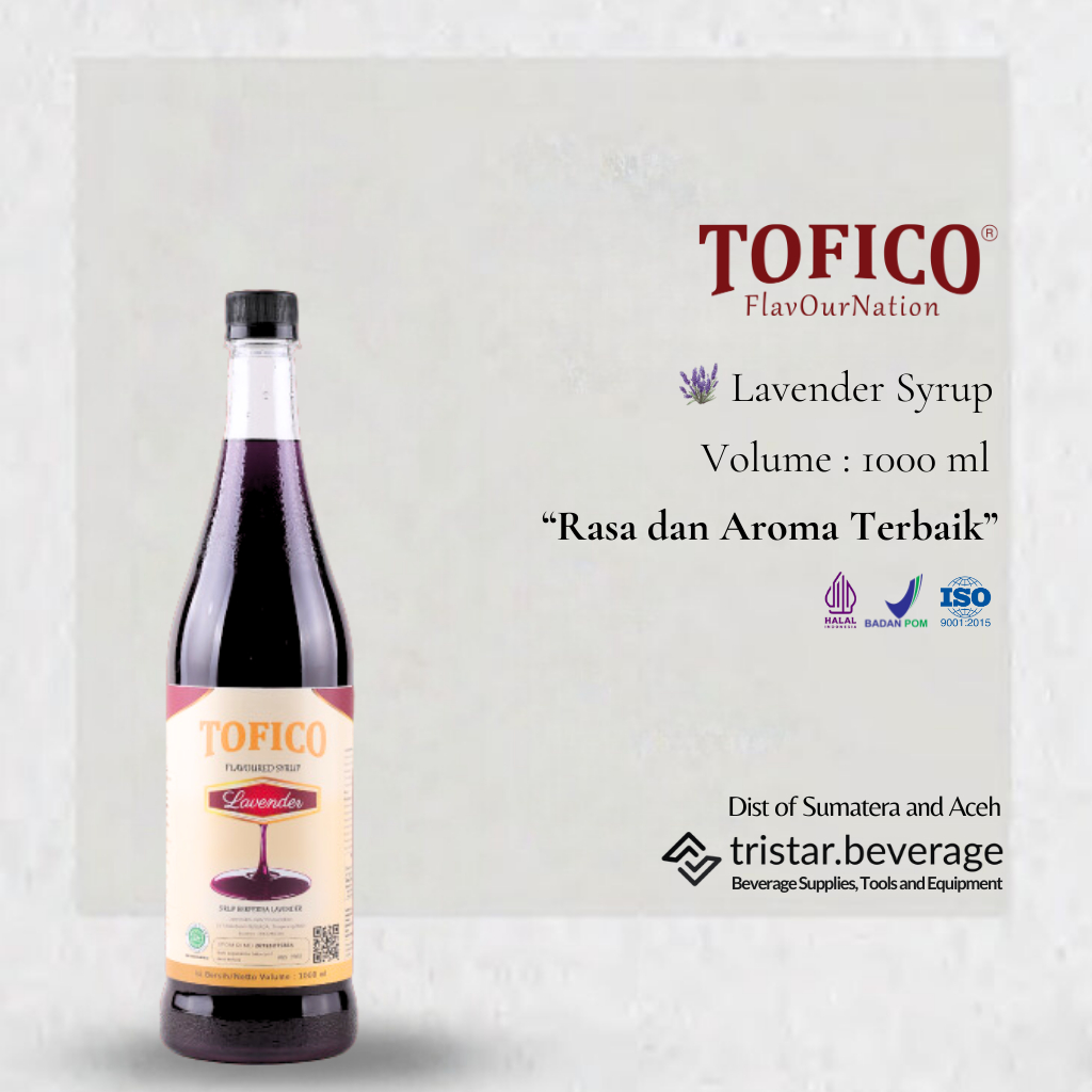 

SERBA GUNA - Sirup Premium Rasa Lavender - Tofico Syrup 1 Liter