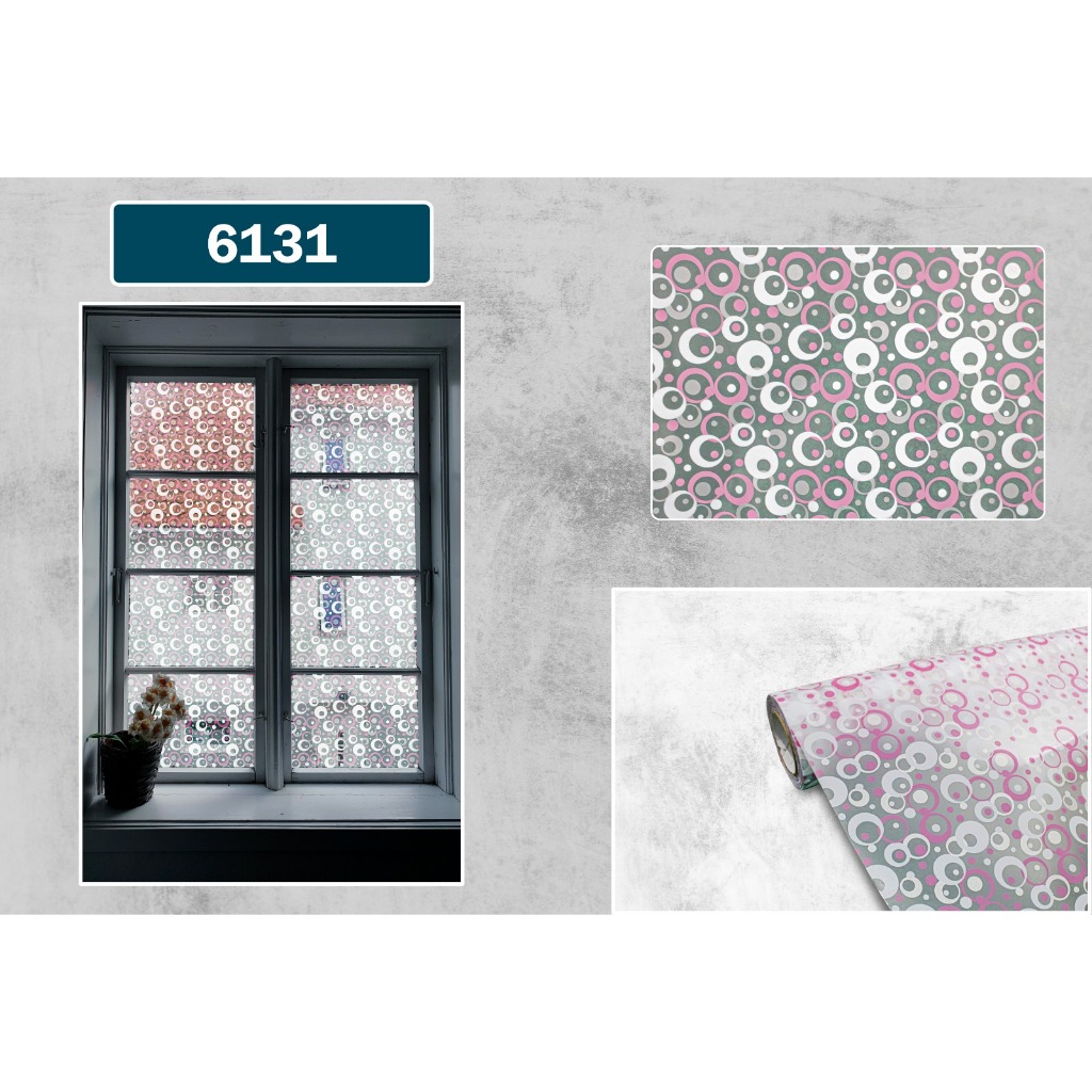 STIKER KACA SERBAGUNA ( 6131 ), STIKER JENDELA MOTIF, STIKER KACA MURAH, STIKER KACA KANTOR GEDUNG B