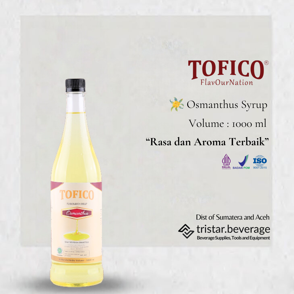 

Tofico Osmanthus Syrup - Sirup Premium Rasa Osmanthus 1000 ml