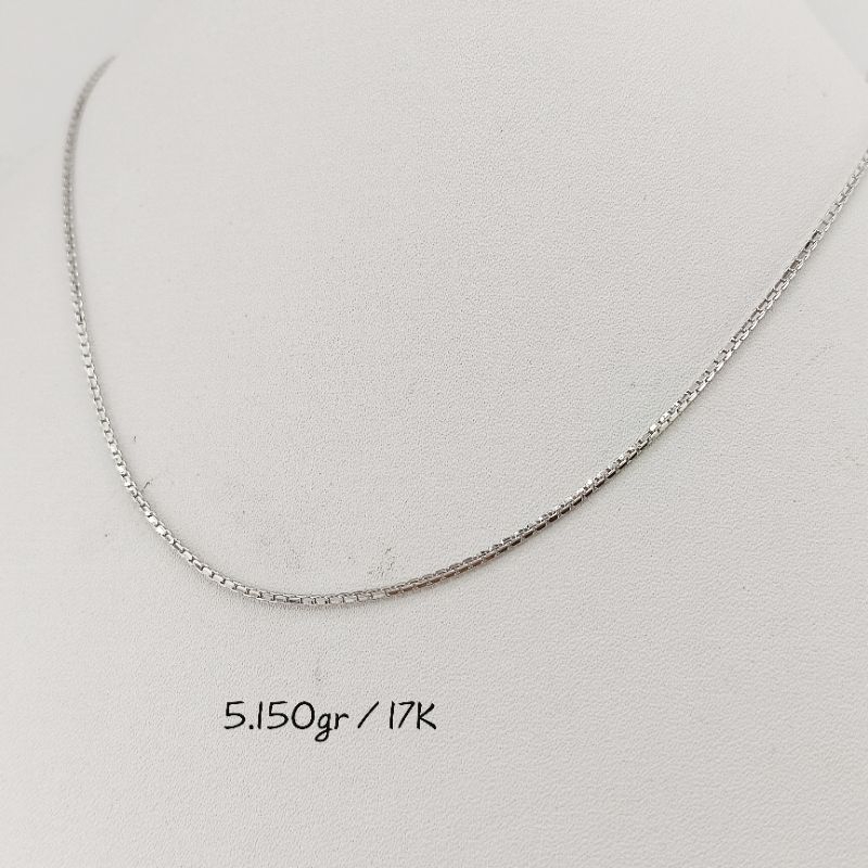 kalung wanita emas putih