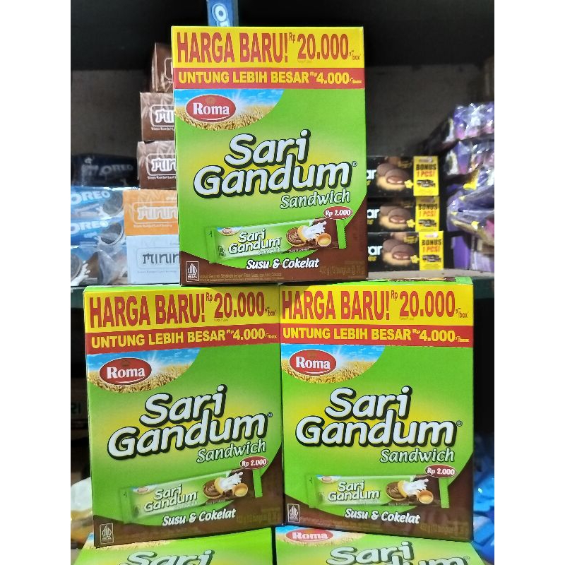 

Sari Gandum Roma Sandwich Cokelat