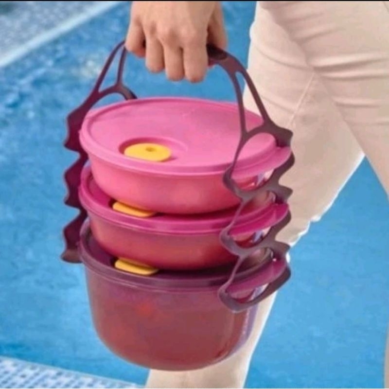 Rantang carry all bowl tuperware tosca 3 susun