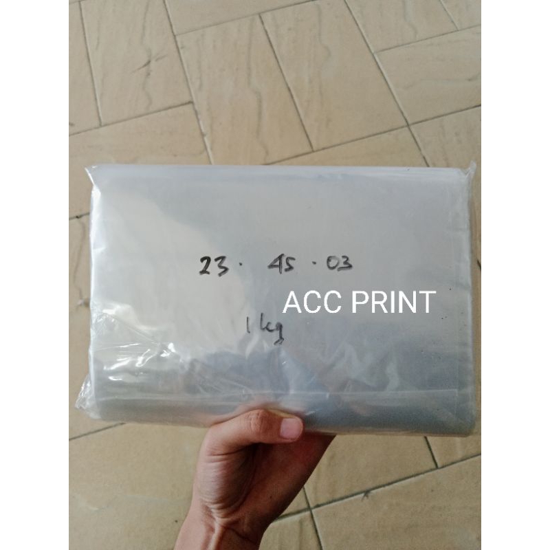 Plastik PP 03 / Plastik PP Bening 23x45x03/ Plastik Bening Uk. 23x45x03 / Plastik Kemasan Jajanan