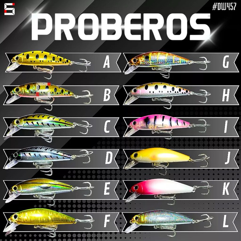 UMPAN MINNOW SINKING PROBEROS 8cm 11gr