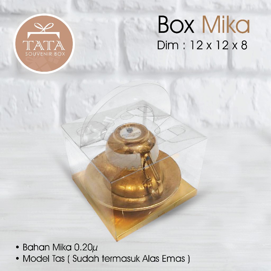 

Box Mika 12 x 12 x 8 Tas Alas Emas (Min Order 100 Pcs Jika Tidak Ada Stok)