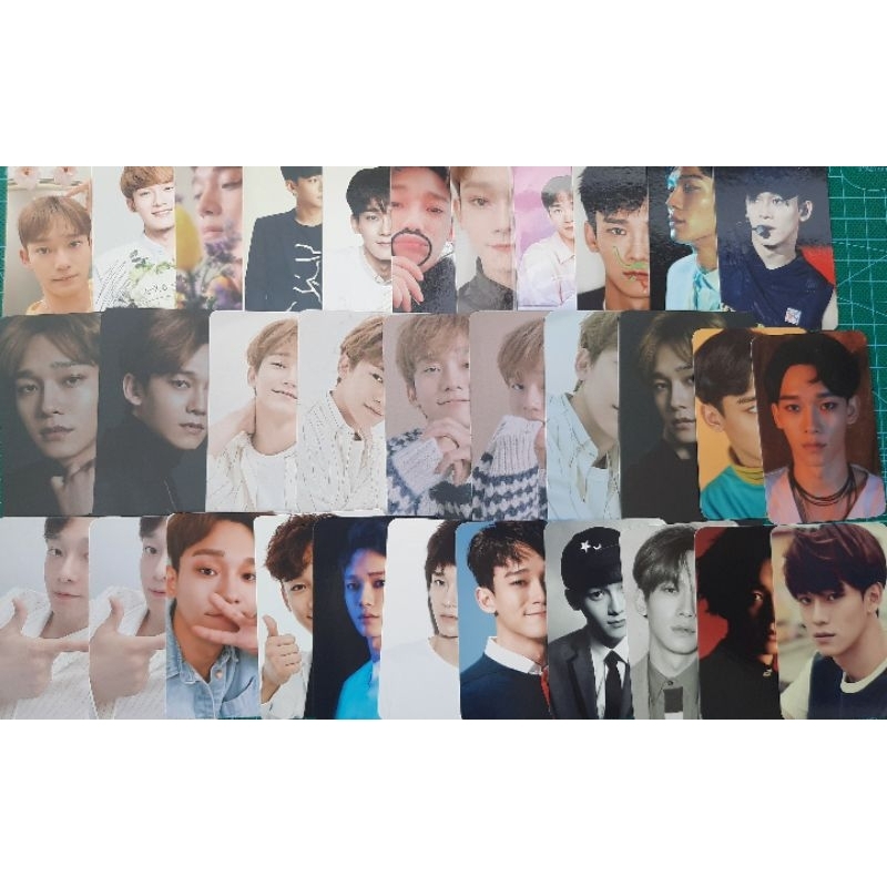 exo official photocard pc chen jongdae non album pink christmas repackage 10th anniversary season gr